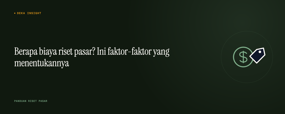 Berapa biaya riset pasar? Ini faktor-faktor yang menentukannya