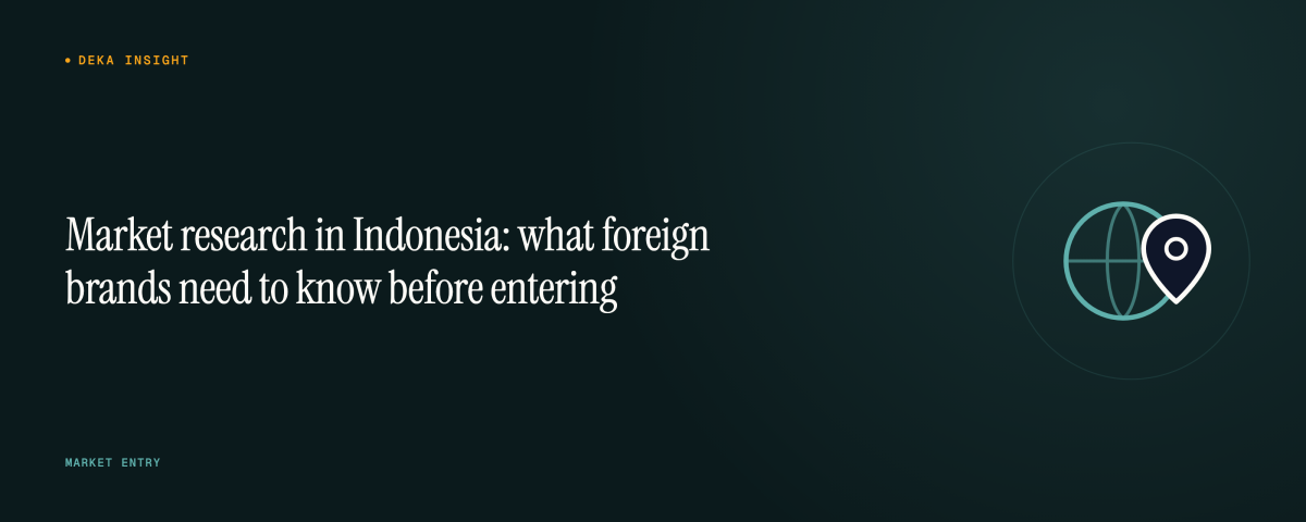 Market research in Indonesia: what foreign brands need to know before entering